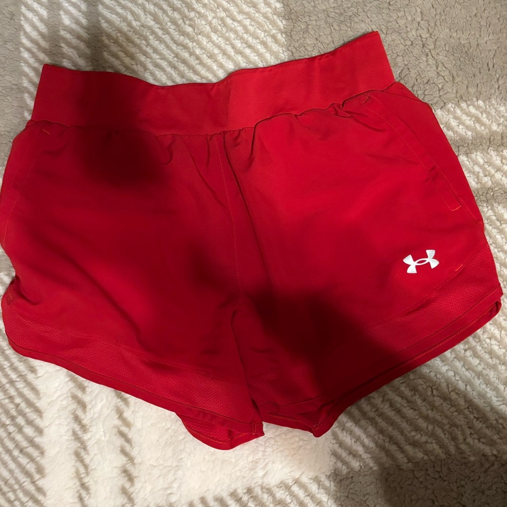 Under armor red shorts